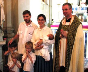 Our family with Fr McCaffrey