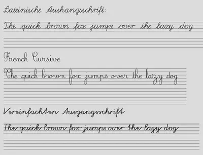 Handwriting Samples